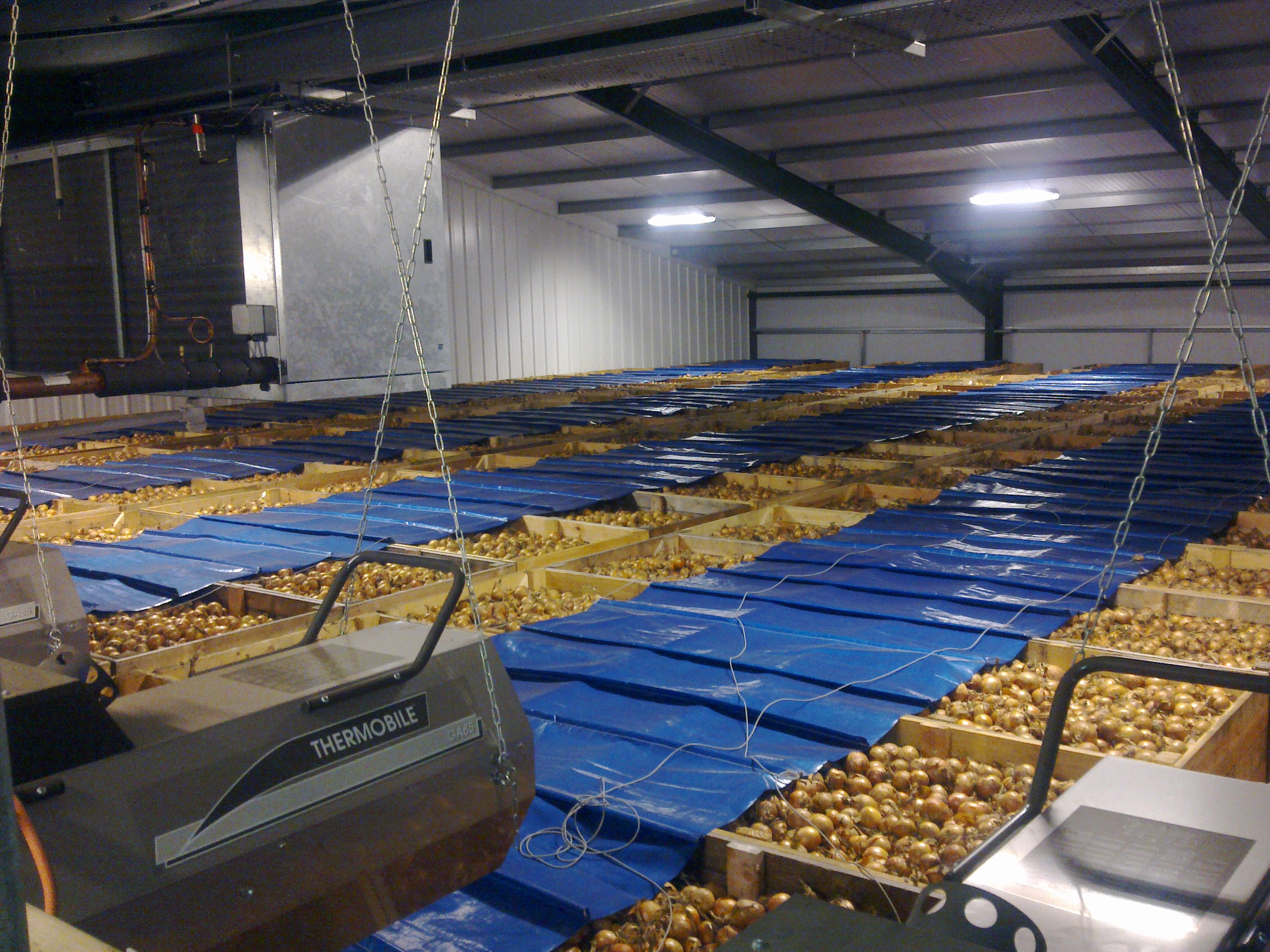 Thermobile GA-85 in Trocknungsanlage mit Ventilatoraufstellung