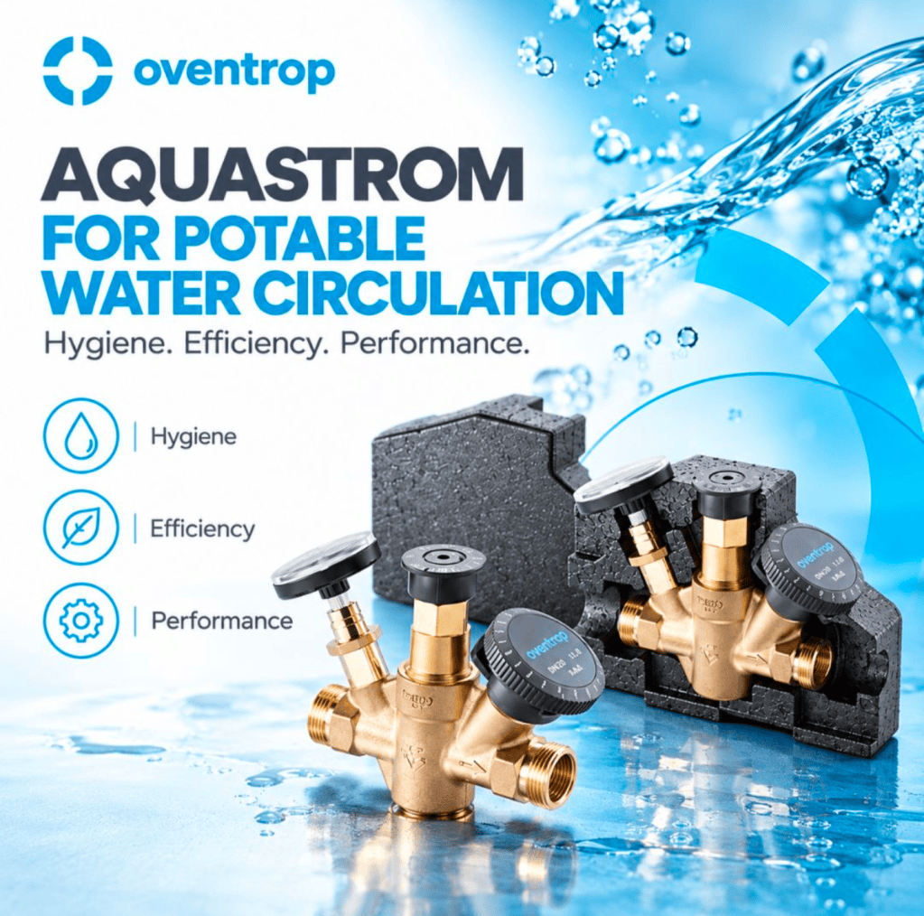 Oventrop Aquastrom-Ventile für die Trinkwasserzirkulation